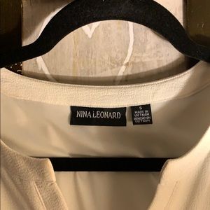 Nina Leonard Tie Sleeved Sheath Dress